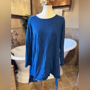 Focus Casual Life Blue Long Sleeve Women's Top large